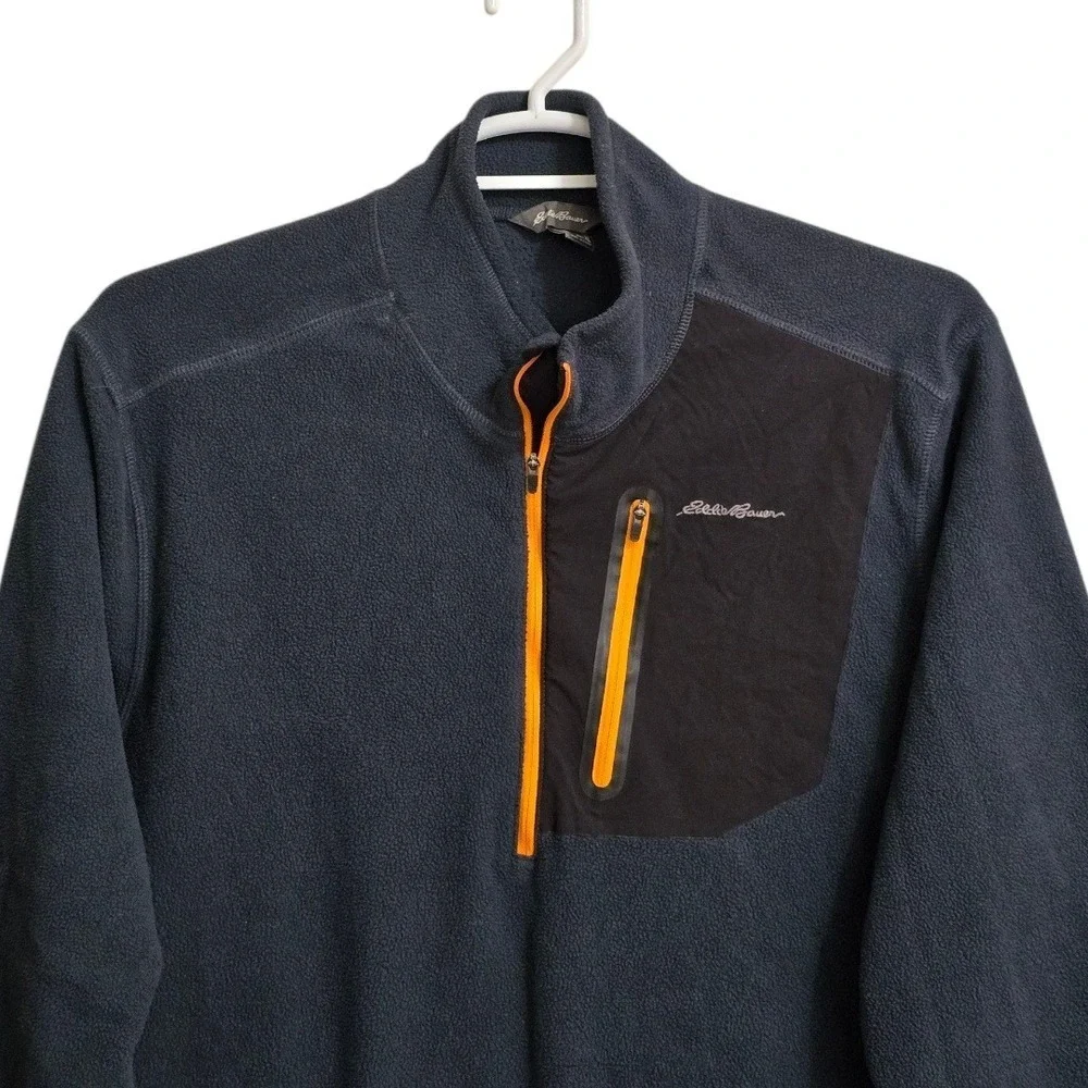 Eddie Bauer Cloud Layer Pro 1/4 Zip Fleece Pullover Sweater In Gray Sz XL